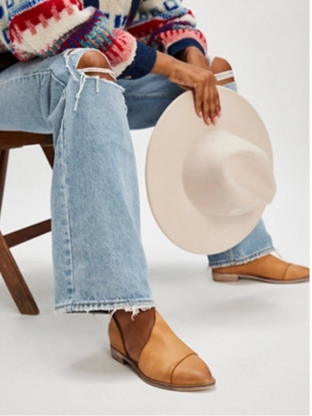 NWOB - Free People - Royale Flat - Size 40/10 | Color: Camel - Picture 2 of 14
